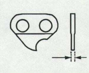 Diagram of a finding gauge width