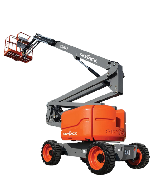 Skyjack SJ63AJ 63' articulated boom lift cherry picker