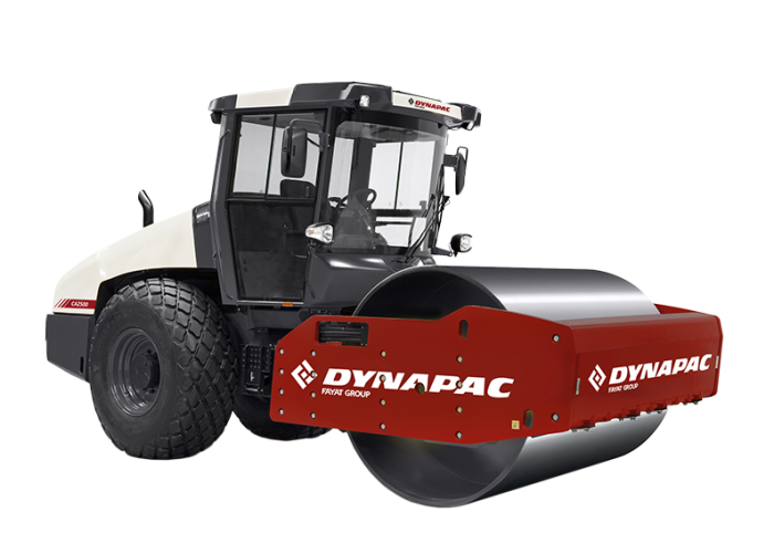 Dynapac CA2500D single drum dirt roller