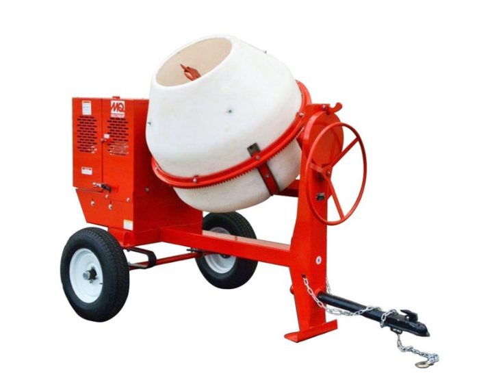 MQ Multiquip 9CF poly drum concrete cement mixer