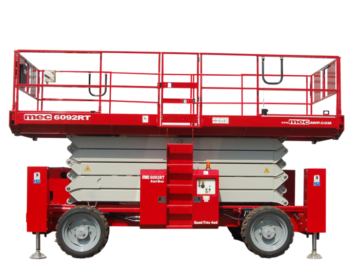 MEC 6092RT Rough Terrain 60' scissor lift