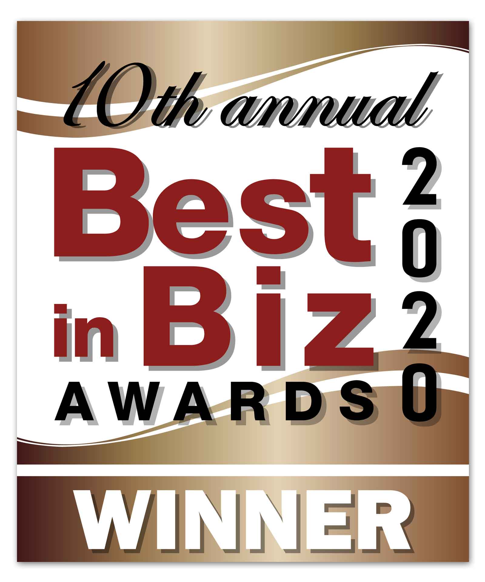 2020 best in biz award winner logo