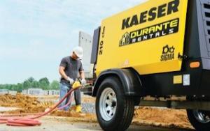 Kaeser 210 CFM compressor with air hammer